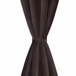 vidaXL 2x Blackout Curtains with Metal Rings 135x245cm Brown Blinds Drapes