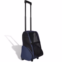 vidaXL Foldable Multipurpose Pet Trolley Blue Doggy Travel Trailer Stroller