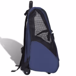 vidaXL Foldable Multipurpose Pet Trolley Blue Doggy Travel Trailer Stroller - Additional view 4