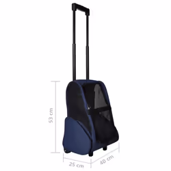 vidaXL Foldable Multipurpose Pet Trolley Blue Doggy Travel Trailer Stroller - Additional view 6