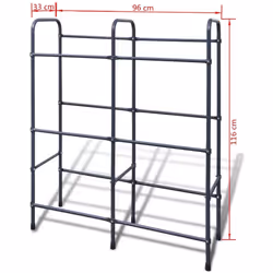 Steel Shelf for 6 Crates Grocery Drink Crates Storage Household Office - Additional view 4