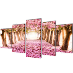 vidaXL Canvas Wall Print Set Home Artwork 200x100cm/100X50cm Multi Models - 100 x 50 cm