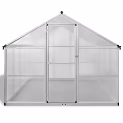 Reinforced Aluminium Greenhouse with Base Frame 6.05 m2