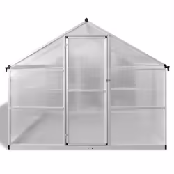 Reinforced Aluminium Greenhouse with Base Frame 7.55 m2