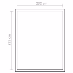 Reinforced Aluminium Greenhouse with Base Frame 7.55 m2