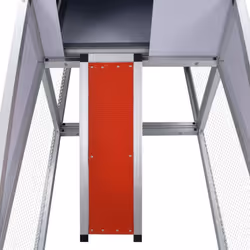 vidaXL Chicken Coop with Runs and Nest Box Aluminium Outdoor House Hutch Cage - Additional view 5