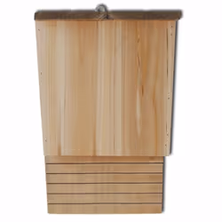 vidaXL 2x Solid Wood Bat House Garden Wildlife Nest Nesting Box Animal Cage - Additional view 2
