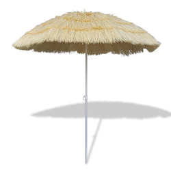vidaXL Tilt Beach Parasol Hawaii Style Outdoor Umbrella Sun Shelter Canopy
