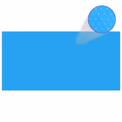 vidaXL Pool Cover Rectangular 549x274cm PE Blue Ground Cloth Base Protector