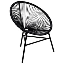 VidaXL 41383 outdoor chair Terrace Padded seat Steel Black