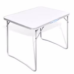 vidaXL Foldable Camping Table with Metal Frame Outdoor Garden Carrying Desk