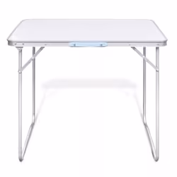 vidaXL Foldable Camping Table with Metal Frame Outdoor Garden Carrying Desk