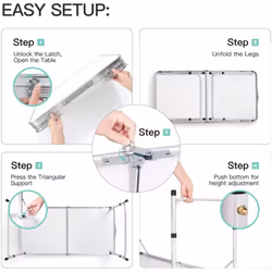 VidaXL Folding Table | Camping Table - Additional view 5