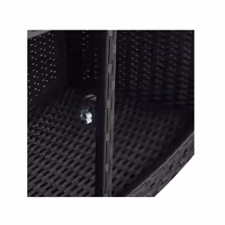 vidaXL Black Poly-Rattan Spa Surround | Rattan Hot Tub Surround - Additional view 5