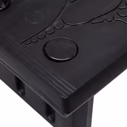 vidaXL Spa Steps Black Non-skid Surface Sturdy Swimming Pool Hot Tub Ladder