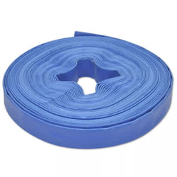 vidaXL Flat Hose 25m 1" PVC Water Delivery Farm Discharge Pipe Pump Tubing
