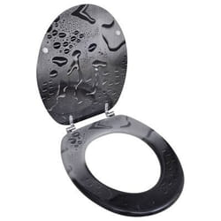 VidaXL 141482 toilet seat Hard toilet seat MDF Black