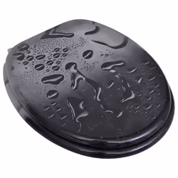 VidaXL 141482 toilet seat Hard toilet seat MDF Black