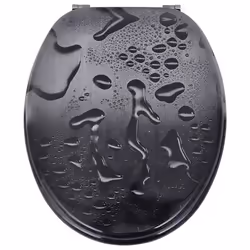 VidaXL 141482 toilet seat Hard toilet seat MDF Black - Additional view 4