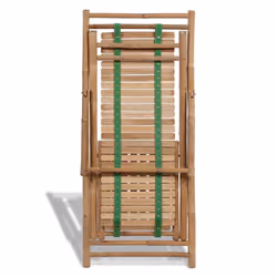 Bamboo Deck Chair with Footrest Furniture Patio Garden Beach Yard Outdoor - Additional view 5