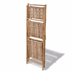 vidaXL 3-Tier Folding Bamboo Plant Rack Plant Stand Flower Stand Display Shelf