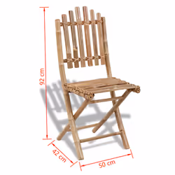 VidaXL 41498 outdoor chair Terrace Bamboo - Additional view 6