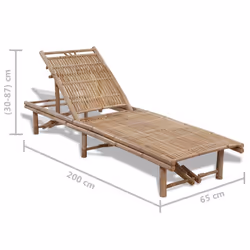 VidaXL 41499 outdoor chair Lounge Padded seat Bamboo - Additional view 6