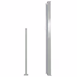 vidaXL Patio Retractable Side Awning 160x300cm Grey Outdoor Terrace Sunshade