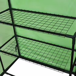 Walk-in Greenhouse with 4 Shelves Reinforced Portable Outdoor Lawn Garden - Additional view 5