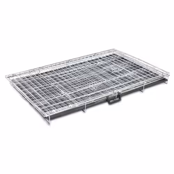 vidaXL Foldable Dog Bench XXL Metal Pet Transport Travel Carrier Crate Cage - Additional view 3