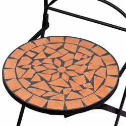 VidaXL 41529 outdoor chair Terrace Ceramic, Iron Terracotta - Additional view 5