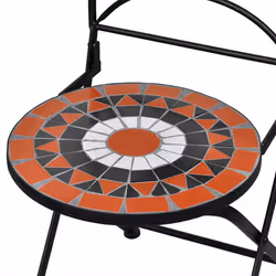 VidaXL 41535 outdoor chair Terrace Ceramic, Iron Terracotta, White - Additional view 5