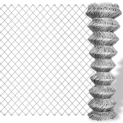 Galvanised Chain Link Fence 15 x 0.8 m