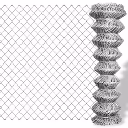 Galvanised Chain Link Fence 15 x 1.25 m