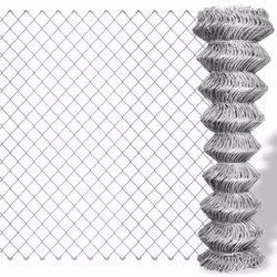 Galvanised Chain Link Fence 25 x 1.25 m