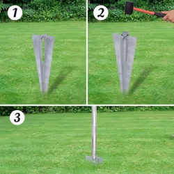 vidaXL Galvanised Chain-Link Fence with Anchor Spike for Post 15x1.25m Barrier