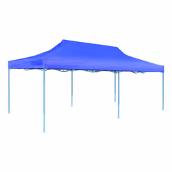 vidaXL Foldable Pop-up Party Tent 3x6m Blue Outdoor Gazebo Marquee Pavilion - Additional view 2