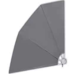 New Patio Balcony Side Awning Collapsible Garden Multi Sizes Multi Colours - grey, 210 x 210 cm
