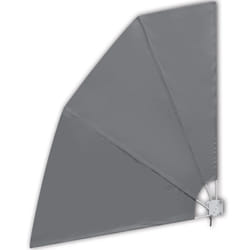 New Patio Balcony Side Awning Collapsible Garden Multi Sizes Multi Colours - grey, 210 x 210 cm