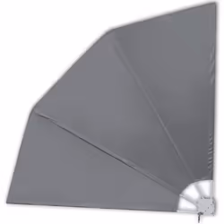 New Patio Balcony Side Awning Collapsible Garden Multi Sizes Multi Colours - grey, 210 x 210 cm