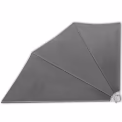 New Patio Balcony Side Awning Collapsible Garden Multi Sizes Multi Colours - grey, 160 x 240 cm - Additional view 2