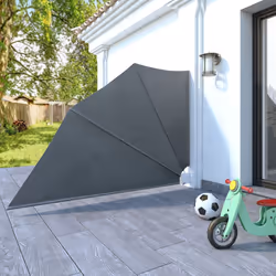 New Patio Balcony Side Awning Collapsible Garden Multi Sizes Multi Colours - grey, 160 x 240 cm - Additional view 6