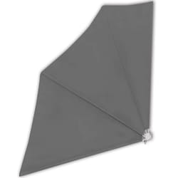 New Patio Balcony Side Awning Collapsible Garden Multi Sizes Multi Colours - grey, 140 x 140 cm