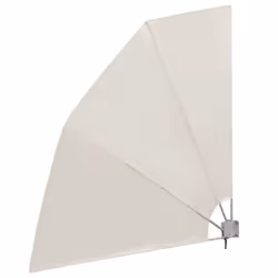 New Patio Balcony Side Awning Collapsible Garden Multi Sizes Multi Colours - cream, 210 x 210 cm