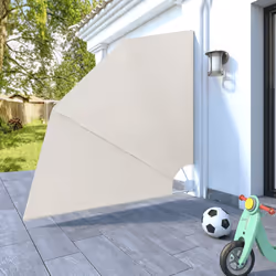 New Patio Balcony Side Awning Collapsible Garden Multi Sizes Multi Colours - cream, 210 x 210 cm - Additional view 6