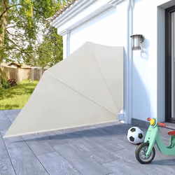 New Patio Balcony Side Awning Collapsible Garden Multi Sizes Multi Colours - cream, 160 x 240 cm - Additional view 6