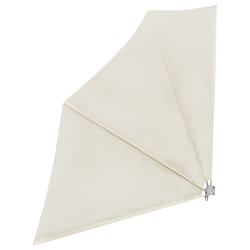 New Patio Balcony Side Awning Collapsible Garden Multi Sizes Multi Colours - cream, 140 x 140 cm