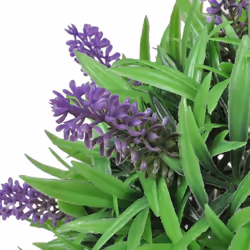 vidaXL 2x Artificial Boxwood Ball with Lavender 28cm Fake Plant Floral Decor
