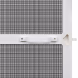 vidaXL Hinged Insect Screen for Doors White 100x215cm Fly Mesh Guard Curtain