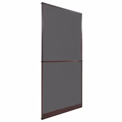 vidaXL Hinged Insect Screen for Doors Brown 100x215cm Fly Mesh Guard Curtain